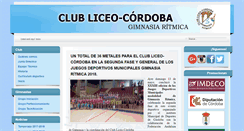 Desktop Screenshot of clubliceocordoba.es