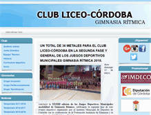 Tablet Screenshot of clubliceocordoba.es